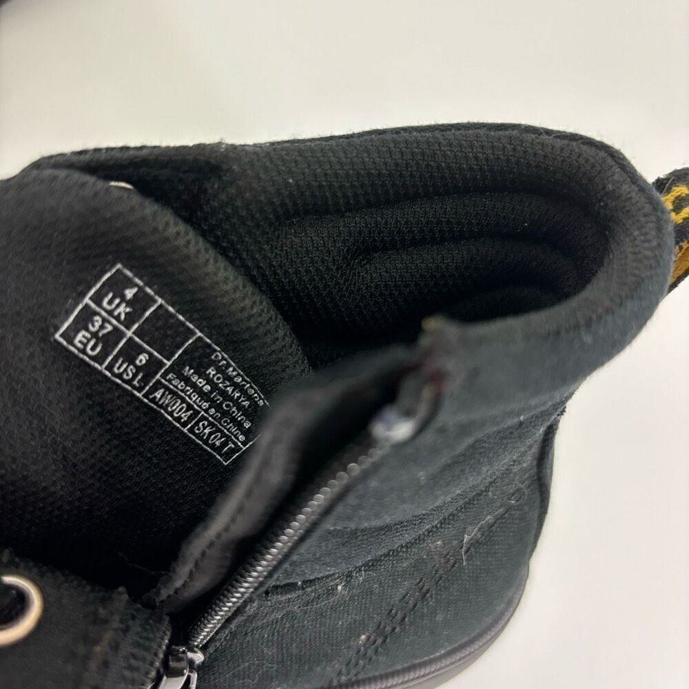 Dr. Martens Black Lace Up Rozarya Sneaker Shoes Women’s 6 - Picture 7 of 7
